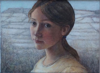 MARY E CARTER - Snow - oil on canvas - 17 x 14 cm - €450 - SOLD