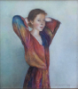 MARY E CARTER - The Coat of many Colours - oil on canvas - 21 x 20 cm - €400 - SOLD