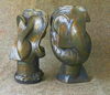 DAVID SEEGER - Head to Head - Bronze casting - 25 cm high - €5500 pair