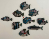 JULIAN SMITH - Raku Fish - various sizes - from €35 - €90