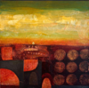 JACQUELINE O'DRISCOLL - Harvest - mixed media on board - €1100