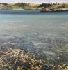 JANET MURRAN - Where the land tugs at the sea - acrylic - 20 x 20 cm - €395