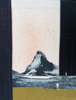 JO HOWARD - Escape from data Mountain - screenprint & textiles - 43 x 53 cm - €400 - SOLD