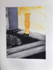 SANDIE HICKS - Orange Vase- collagraph print - 45 x 38cm - €335