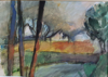 NIGEL JAMES - Three Trees - gouache - 41 x 49 cm - €300