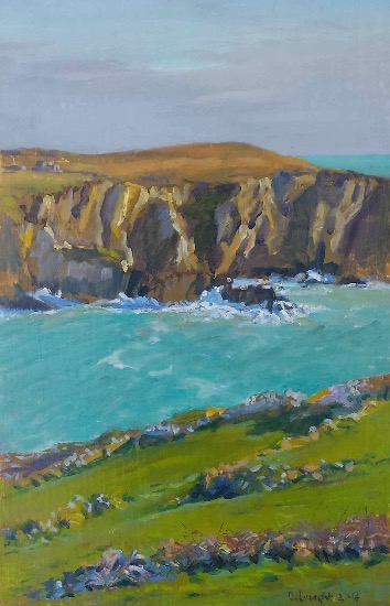 DAMARIS LYSAGHT - Across Barley Cove - oil on canvas on panel - 31 x 20 cm - €625