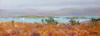 DAMARIS LYSAGHT - Furze & Horse Islands - Dunmanus Bay - oil on panel - 15 x 40 cm - €625