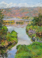 DAMARIS LYSAGHT ~ - Greenmount River, Downstream - Oil on Canvas on Board - 40 x 30 cm - €925