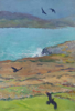 DAMARIS LYSAGHT - Ravens, Polleenateada- oil on board - 25 x 17 cm - €490