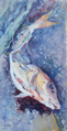 DAMARIS LYSAGHT ~ Washed Up - Oil on Canvas on Board - 55 x 28 cm - €950