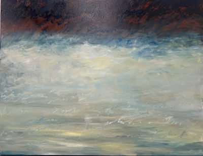 Bernadette Burns - Just before Dawn - oil on canvas - 105 x 85 cm - €1750