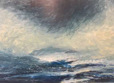 Bernadette Burns - Storm, Sherkin Island  - oil on canvas - 150 x 100 cm - €2950