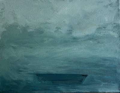 Bernadette Burns - Under the Sea - oil on canvas - 30 x 25 cm - €390