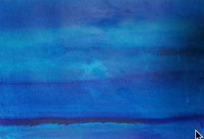 Donna McNamara - Midnight Blue - mixed media paint & dyes on paper- 75 x 98 cm - €1150