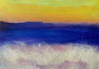 Donna McNamara - The Stormy Sea - oil & acrylic on board - 29 x 34 cm - €580