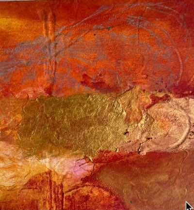 Donna McNamara - Vista I - mixed media on paper - 38 x 38 cm - €450