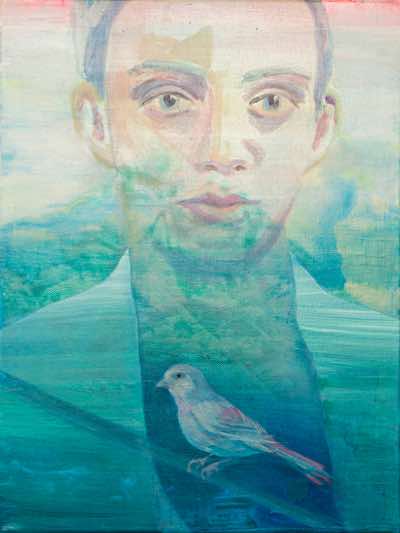 Siobahn O'Leary - A Bird in the Heart - acrylic on canvas - 30 x 40 cm - €460