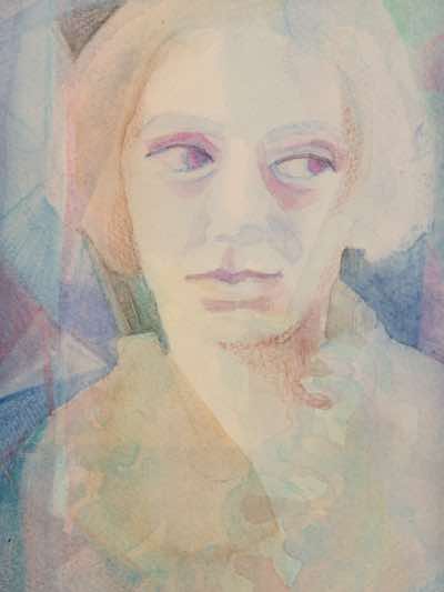 Siobahn O'Leary - Precious Pearl - watercolor on paper - 25 x 30 cm  - €170