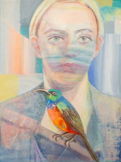 Siobahn O'Leary - Sunbird - acrylic on canvas - 30 x 40 cm - €460