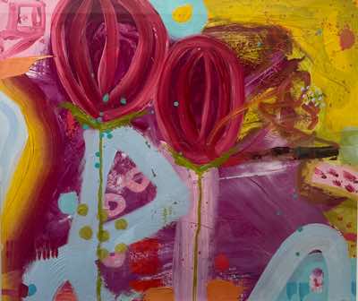 Helen O'Keeffe - West Cork Idyll - oil on paper - 59 x 64 cm - €650