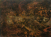 GANA ROBERTS - Landmark 1 - oil, cold wax & mixed media - 48 x 55 cm - €260