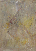GANA ROBERTS - Sulphur Mountain 2 - oil, cold wax & mixed media - 49 x 40 cm - €220