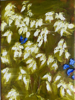 HELEN O'KEEFFE - Neighbours - Wild Garlic & Bluebells - oil on canvas - 24 x 18 cm - €295