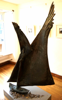 HOLGER LÖNZE ~ An tÉan Mara Mór - The Large Seabird - repoussé bronze - 2.2 m x 1.3 m x 0.5 m - €14200