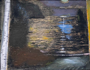 JOAKIM SAFLUND - Cove at Night - mixed media on panel - 18 x 21 cm - €460