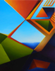 KYM LEAHY ~ Bubble Vista - acrylic on canvas - 50 x 40 cm - €700 
