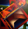 KYM LEAHY ~ Square Block - acrylic on canvas - 40 x 40 cm - €650