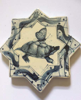 LEDA MAY - Turtle - islamic tile - 18 cm - €190