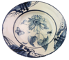 LEDA MAY - Plate I - ceramic painted cobalt & black stain - 30 cm diameter - €245