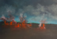 LESLEY COX - The Prelude- oil on canvas on board - 61 x 92 cm - €950