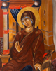 LYNDA MILLER - BAKER - Annunciation - egg tempera on wood - 33 x 38.5 cm - €750