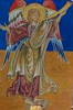 LYNDA MILLER - BAKER - seventh Angel of the Apocalypse - egg tempera on wood - 343 x 29 cm - €525