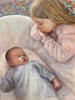 MARY E CARTER - The Cradle - oil on board - 17 x 15 cm - €395 - SOLD