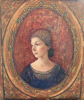 MARY E CARTER - The Florentine Cap - oil on wood - 13 x 11 cm - €425 - SOLD