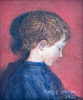MARY E CARTER - The Little Boy - oil on board - 13 x 13 cm - €250 - SOLD