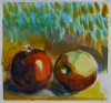NIGEL HULEATT - JAMES - Two Apples - watercolour - €180