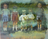 OONAGH HURLEY - Kodachrome Cousins- acrylic on canvas - 38 x 46 cm - €1100 - SOLD