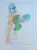 DAVID SEEGER - Exploration for Scultures 1 -  Gouache , conte crayon - €350