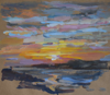 FIONA POWER -  Dunmanus Sunset study - mixed media on paper - 35 x 45 cm - €350