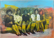 OONAGH HURLEY - Between the Veils - acrylic on canvas - 25 x 35 cm - €600
