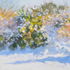 DAMARIS LYSAGHT - Snowshower - oil on panel - 15 x 15 cm - €435