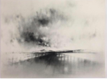 DEIRDRE O'BRIEN - Shadows of Winter- charcoal on paper - 64 x 79 cm - €850