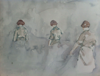 DIARMUID BREEN - Working Girls -watercolour - 25 x 30 cm - €180 - SOLD