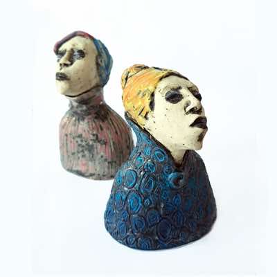 Ayelet Lalor - Mirella was seen  everwhere iwth the Baron - ceramic- €320