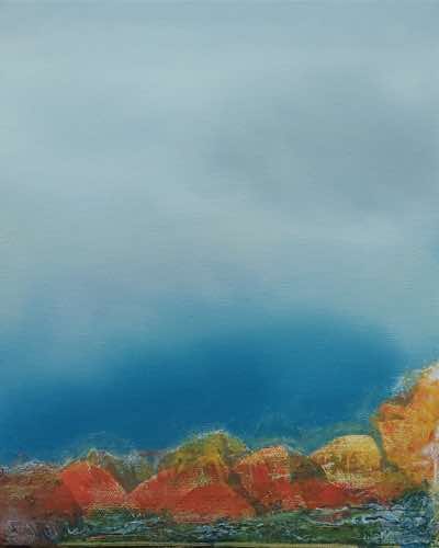 Claire Lambert - Unforseen - oil and Cold wax 30 x 25 cm - €400