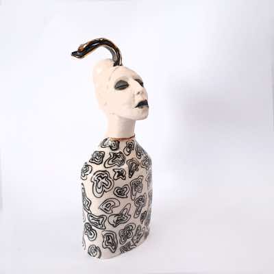 Ayelet Lalor - Ortenzia Caviglia attended the Opera- glazed porcelain with gold - €600